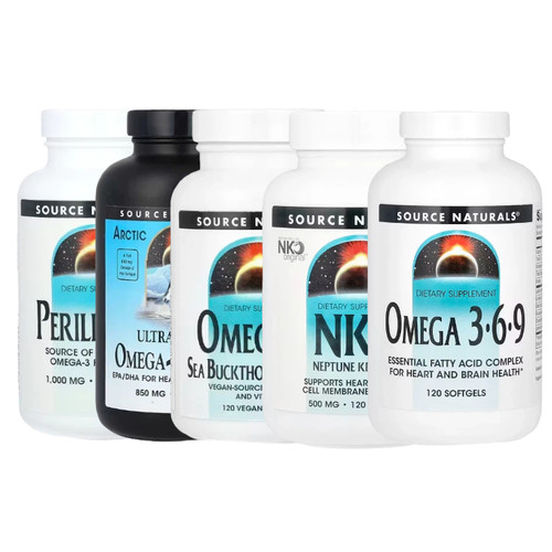 Source Naturals植物OMEGA欧米伽-牛至3S籽7紫苏3 -6-9鱼油普利醇