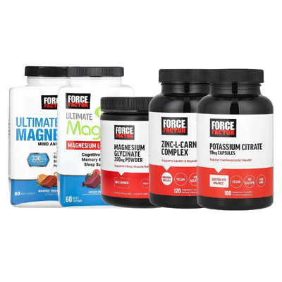 Force Factor甘柠檬天冬硒肌肽锌粉苏氨糖酸镁Ultimate钾Magtein