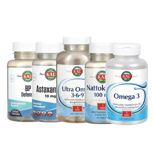 KAL鱼油Omega 3 3-6-9纳豆激酶虾青素BP防御Eye Formula Plus