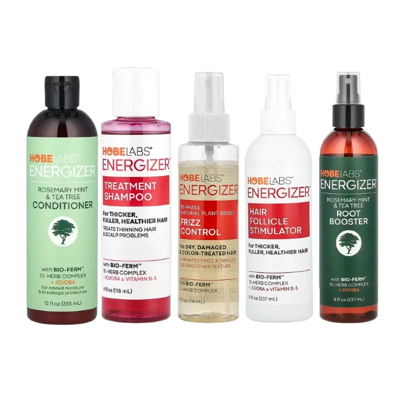 Hobe Labs洗发饼Energizer毛囊刺激剂Essentials有机热荷荷巴籽油