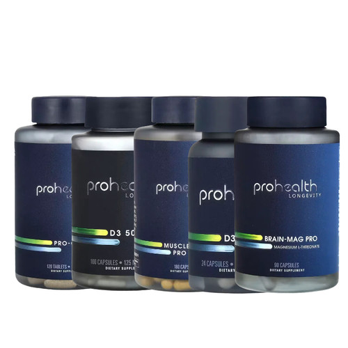 ProHealth Longevity维生素D3 +K2酰5000胺Extreme烟甲基B-12叶酸