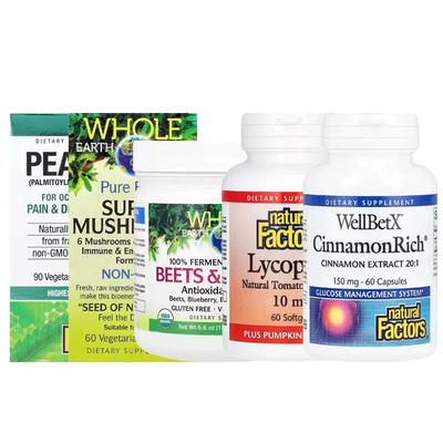 Natural Factors甜菜浆果抗氧强化剂蘑菇桑葚Ultra-Lax绿色Greens