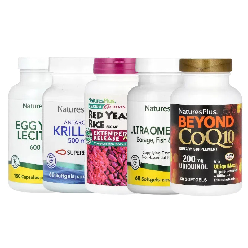 NaturesPlus辅酶Q10蛋黄大豆卵磷脂欧米伽DHA南极磷虾油Omega-369