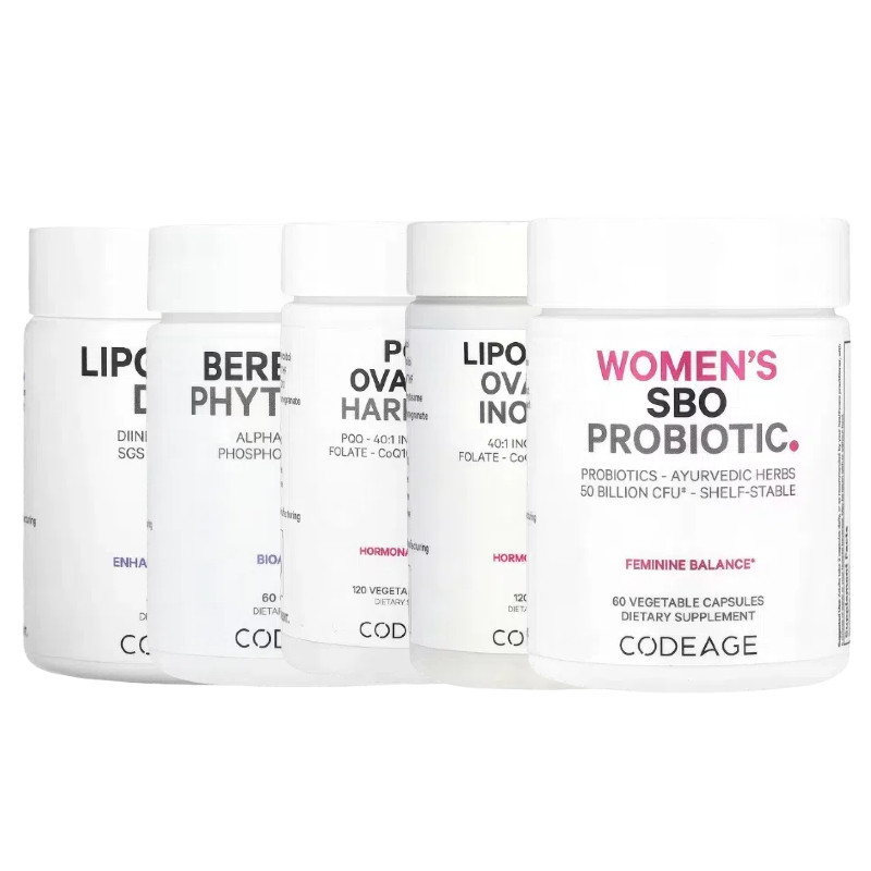 CodeAge女性SBO益生菌脂质体Ovarian肌醇+粉小檗碱磷脂复合物