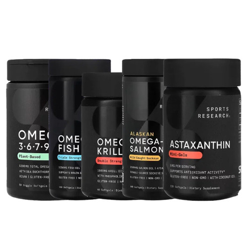 Sports Research南极omega-欧米伽3 -6-7-9磷虾油+D3青SUPERBA素2