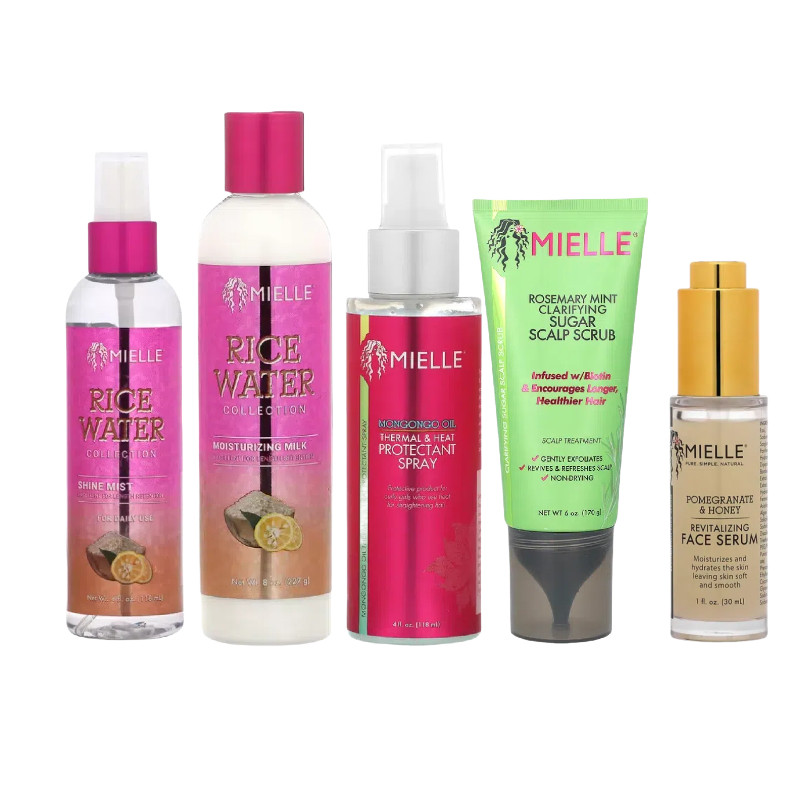 Mielle淘米水系列热防护亮泽喷雾蒙刚果油面部焕活精华石榴蜂蜜