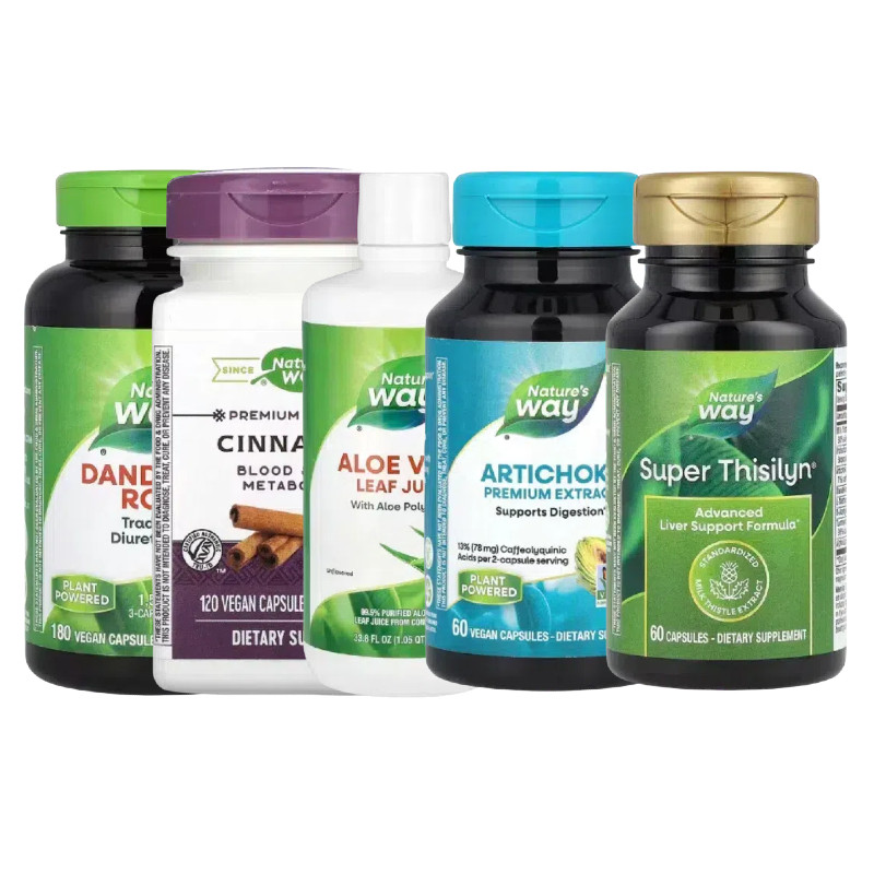 Nature's Way澳然萃维水飞洋奶蓟蒲公英根芦荟肉桂缬草根灵芝牛蒡