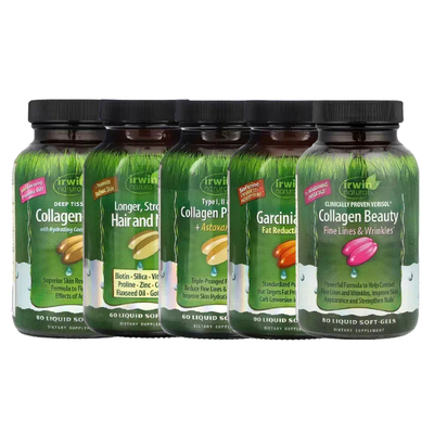 Irwin Naturals全纯胶原蛋白肽虾青素藤黄羟基柠檬酸皮肤头发指甲