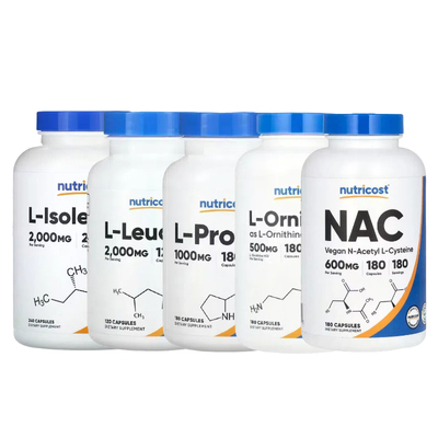 Nutricost表现L-组苯丙甘异亮鸟脯丝色N-乙酰-L-半胱氨酸NAC粉