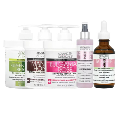 Advanced Clinicals芦荟修复绿咖啡豆油紧肤霜麦卡卢蜂蜜身体乳