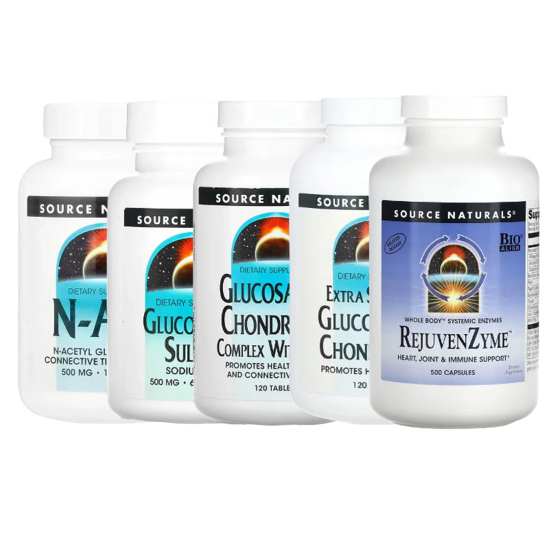 Source Naturals透明质酸关RejuvenZyme节乳香胶Fibro-Response