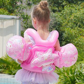 儿童游泳浮力衣卡通库洛米水袖 胳膊袖 套可爱卡通充气浮力马甲