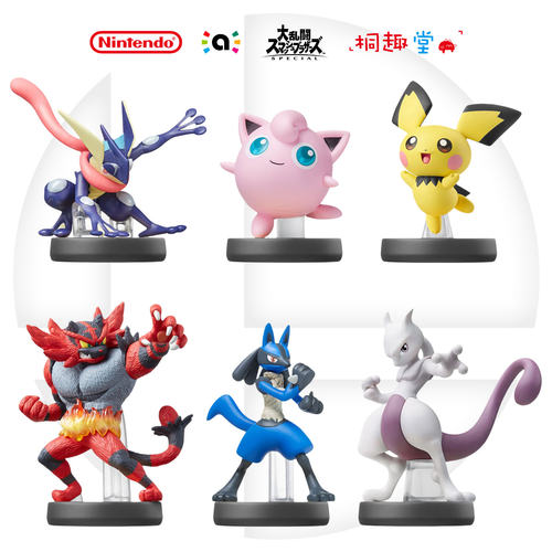 任天堂amiibo宝可梦甲贺忍蛙超梦