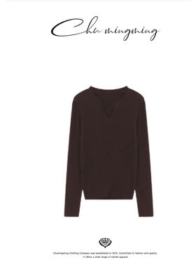 [CHU/2025SSNEW]原创设计[明信]扬子羊毛毛衣AAMU1850