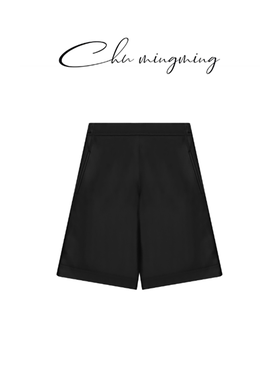 [CHU/2025SSNEW]原创设计[耀黑]羊皮短裤 XP01737