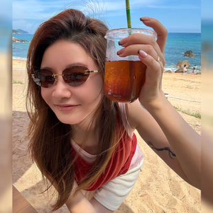 CHU楚妞[云感]莱赛尔两件马甲2025夏季新款女叠穿吊带背心上衣