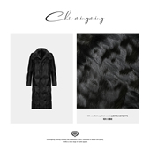 新款 象羔围脖素色羊毛皮羽绒服2025冬季 外套大衣 曼城 CHU楚妞