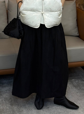 CHU楚妞[花苞裤]山本中式抽绳休闲长裤2026春季新款女阔腿裤裤子