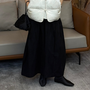 抽绳休闲长裤 子 CHU楚妞 山本中式 女阔腿裤 裤 新款 花苞裤 2026春季