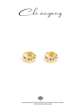 CHU楚妞 菱格纹耳环SPCD2513