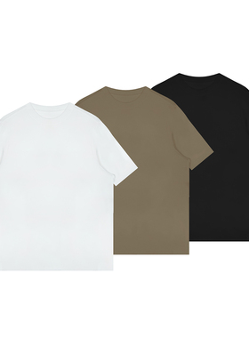 CHU楚妞[简意]莫代尔圆领长袖短袖T恤夏季新款女百搭打底衫上衣