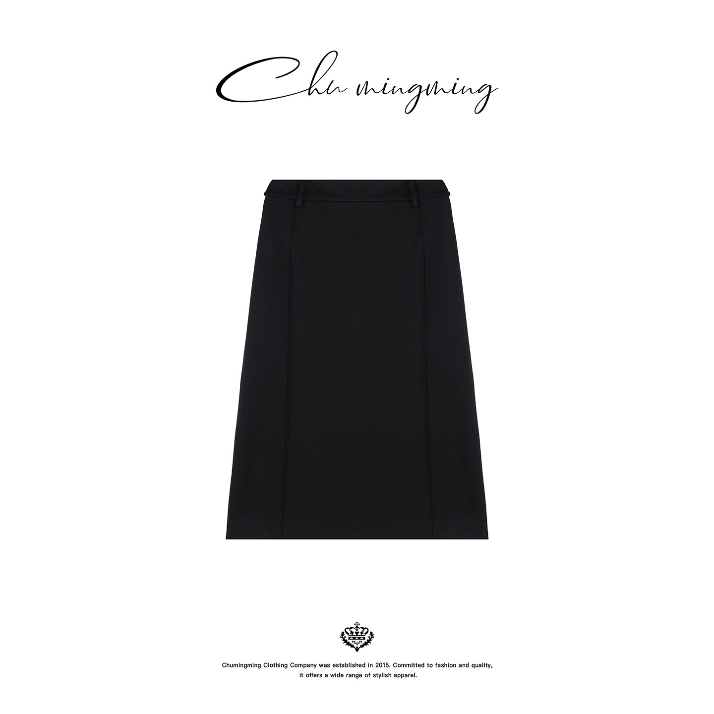 CHU楚妞弹力人棉包臀中长款直筒半身裙2025秋冬季新款女小黑裙子,女装/女士精品,半身裙,淘宝优惠券,粉丝福利购,淘宝优惠卷