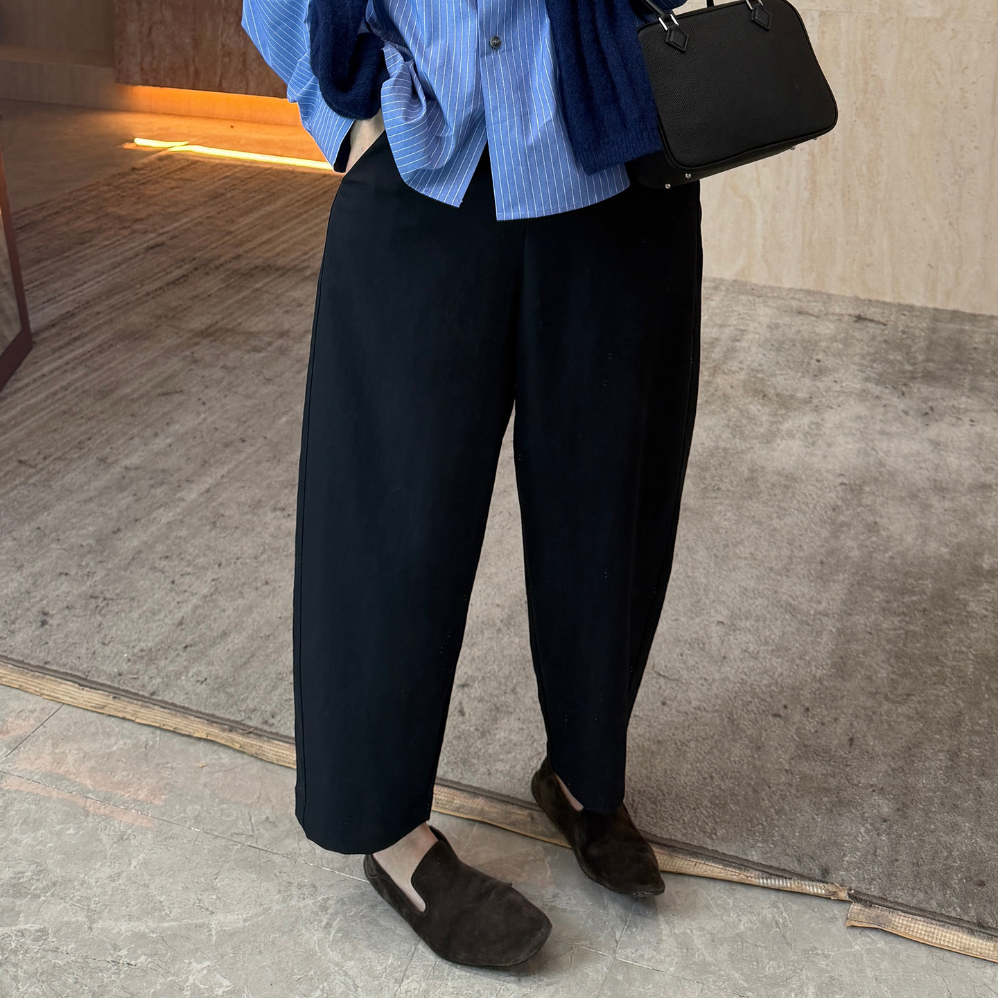 CHU楚妞[库里南三代]松紧腰休闲九分裤2026春季新款女山本裤裤子