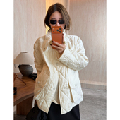 CHU楚妞 女大衣 新款 默形 天丝羊毛立领羊毛内胆短外套2025秋冬季