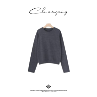 CHU楚妞 精纺羊毛空气层圆领卫衣AAMU252788 四平