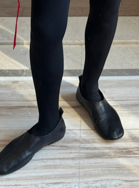 CHU楚妞进口植绒羊皮极简圆头平底芭蕾鞋单鞋XZYX2512