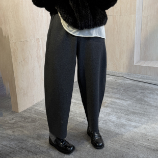 2025秋冬季 棉毛混纺休闲九分裤 库里南 子 女山本裤 裤 新款 CHU楚妞