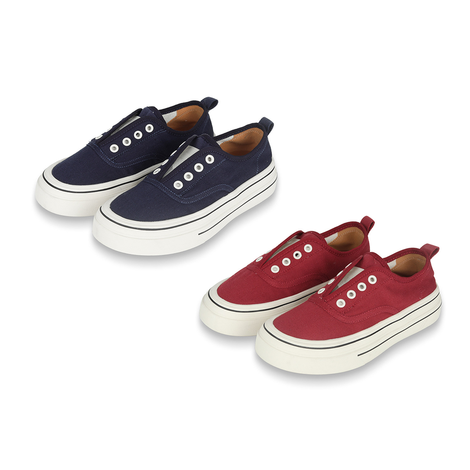 CHU楚妞三防面料圆头软糯休闲鞋女式春夏季新款一脚蹬帆布板鞋