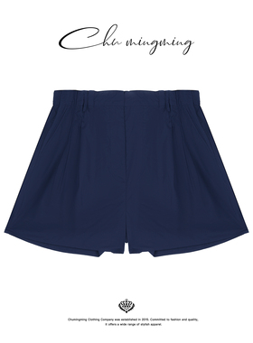 CHU楚妞纯棉A字休闲短裤2026夏季新款女显瘦显腿长百搭花苞裤子