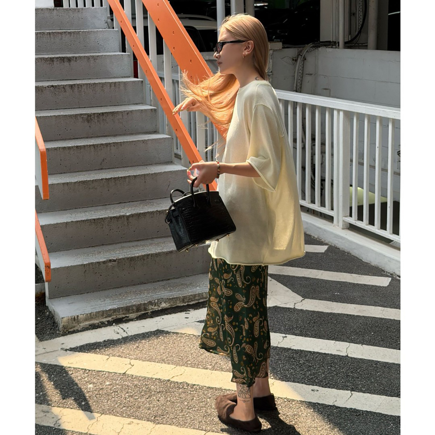CHU楚妞[绿曳]腰果花鱼尾半身裙女小个子2026新款高级感百搭长裙