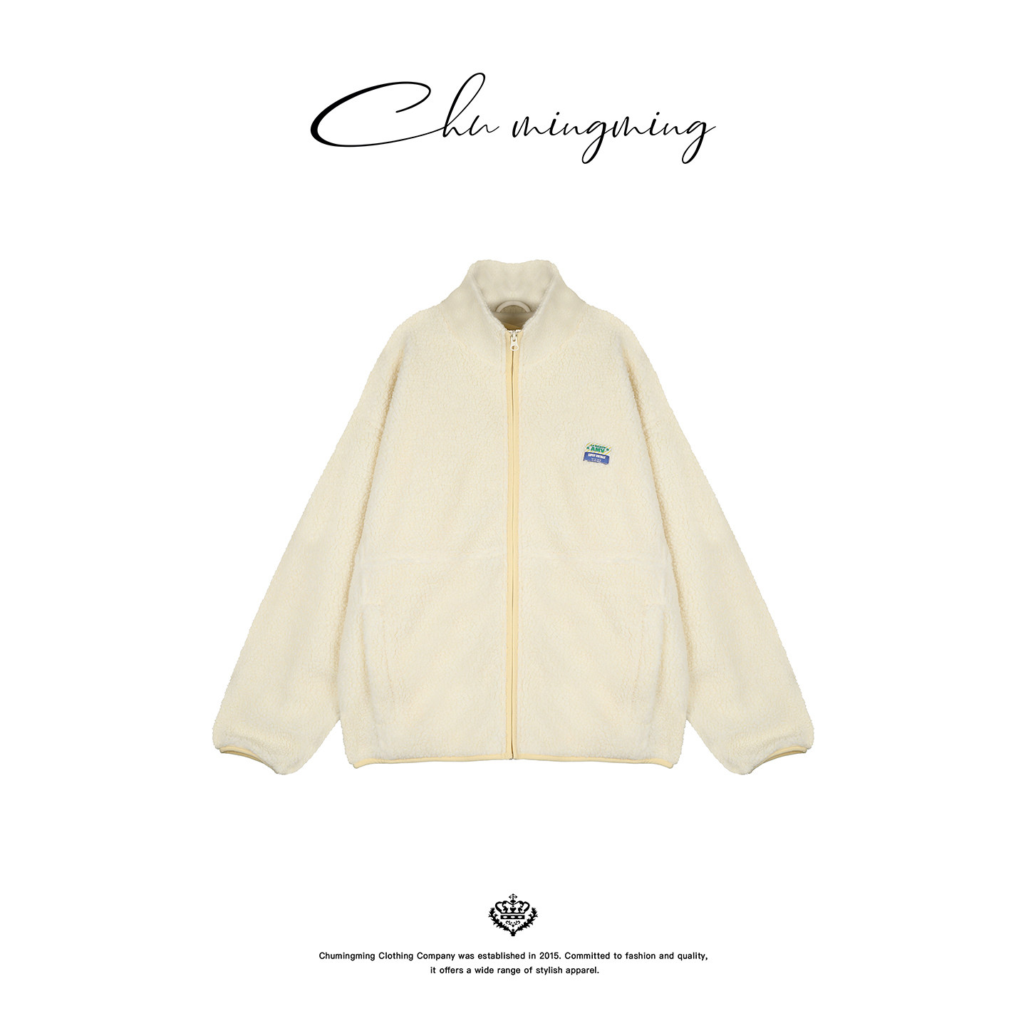 CHU楚妞[柠绒]AMV同源立领摇粒绒短外套2025冬季新款女保暖大衣,女装/女士精品,短外套,淘宝优惠券,粉丝福利购,淘宝优惠卷