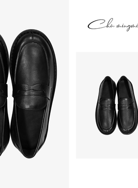 [CHU/2025SSNEW]原创设计圆头乐福鞋GTT21