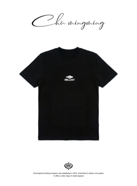 CHU楚妞[暗印]B家棉质字母印花小版短袖T恤2026春夏季新款女上衣