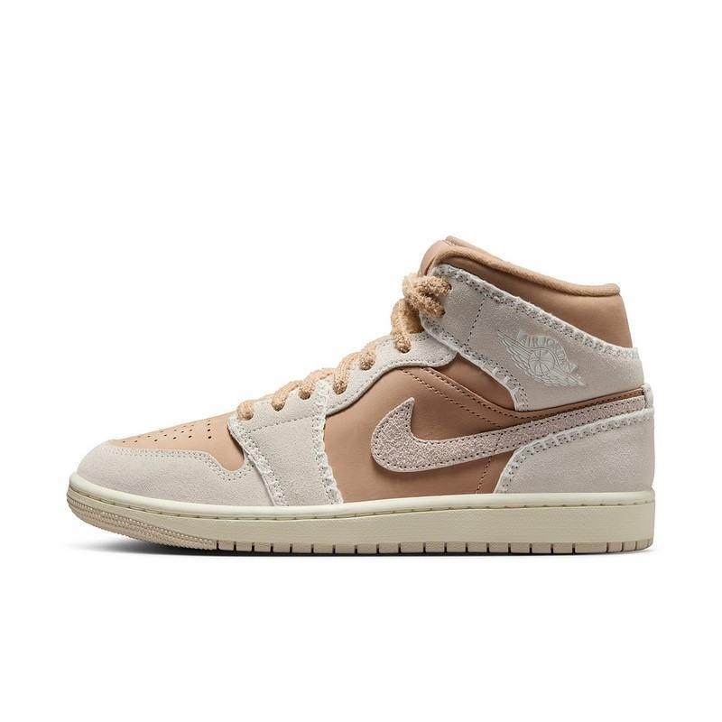Nike耐克女鞋 AIR JORDAN 1时尚经典中帮复古休闲板鞋HV4269-200,运动鞋new,板鞋,淘宝优惠券,粉丝福利购,淘宝优惠卷