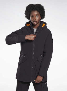 Reebo锐步女装 运动休闲保暖连帽棉服FU1693 FT0652