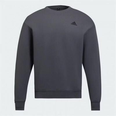 阿迪男装简约休闲圆领套头卫衣