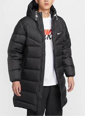 正品耐克风行者男士保暖夹克外套防泼水羽绒服中长款HQ4185-010