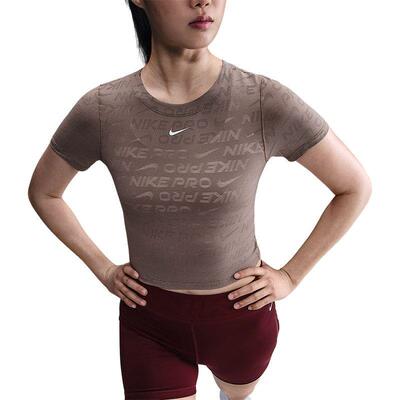 Nike耐克女装短款修身透气T恤