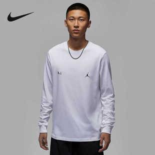 100 T恤FZ1935 耐克 JORDAN男圆领印花纯棉运动休闲轻薄套头长袖