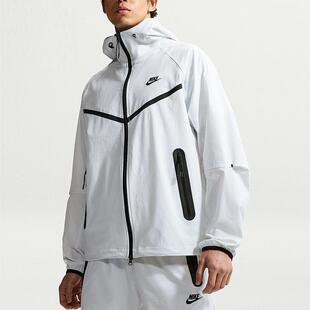 Nike耐克 男子简约时尚户外运动休闲梭织连帽夹克外套IU7635-101