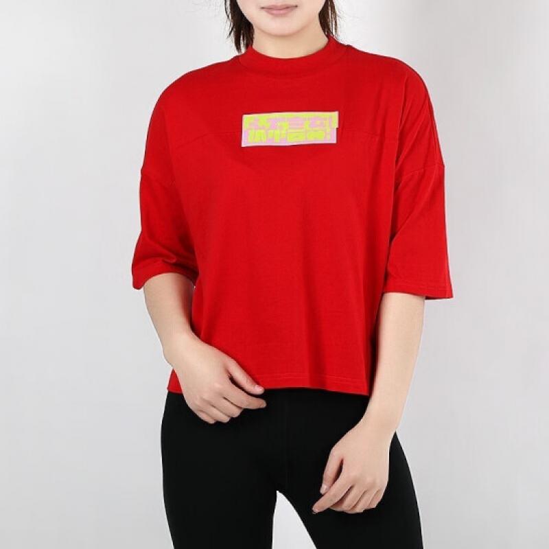 adidas阿迪达斯女装 简约百搭舒适短款圆领短袖T恤FT2860 FT2859