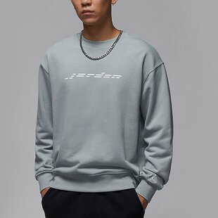 Nike耐克JORDAN男子圆领休闲运动衫 毛圈套头衫 HQ4889 041 卫衣法式