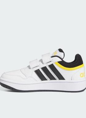Adidas阿迪达斯童鞋 HOOPS 3.0 运动休闲魔术贴板鞋IF5316 IH7896