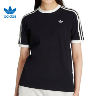 adidas/阿迪达斯三叶草女子RUFFLE运动休闲短袖T恤KC8819 KC8821
