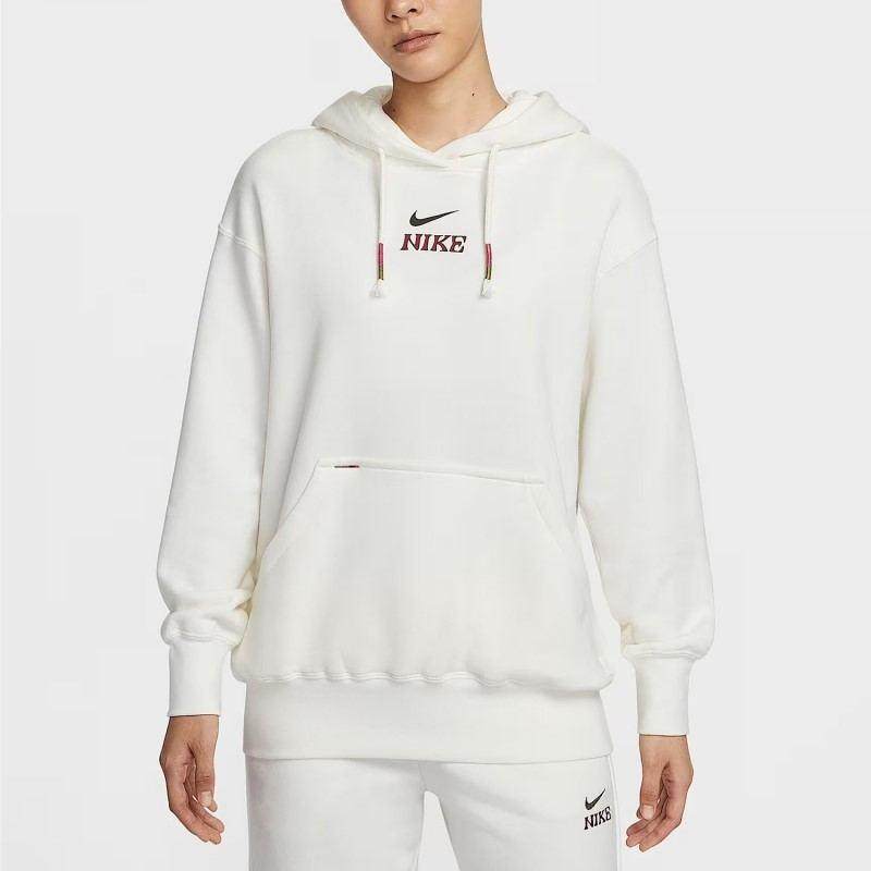 Nike耐克女装 简约字母印花宽松休闲百搭连帽套头卫衣IQ3826-133,运动服/休闲服装,运动卫衣/套头衫,淘宝优惠券,粉丝福利购,淘宝优惠卷