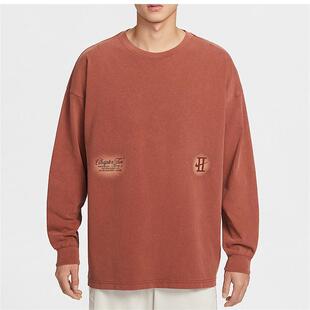 Nike耐克男装 宽松舒适复古休闲百搭圆领长袖T恤IH5086-245